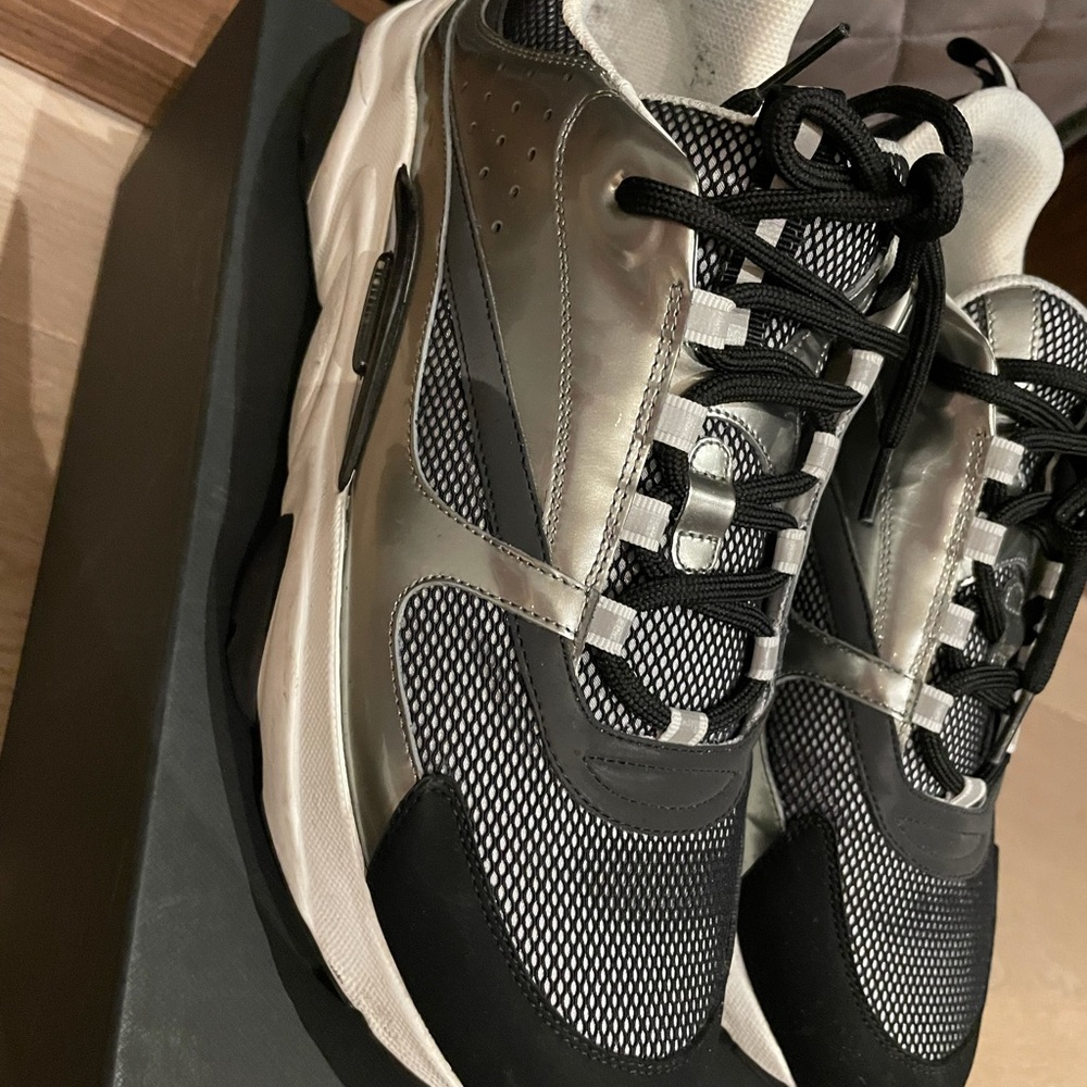 Christian Dior size 44 b22 sneakers black and silver - Picture 3 of 16
